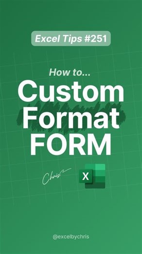 Christian Colombo | The Excel Guru on Instagram: "Should I tell my boss this secret?? 🤔 In this tutorial, you'll learn how to custom format form in Excel using shortcuts. 👉🏼 Comment "GUIDE" to get my FREE +150 Shortcuts Guide! #excel #exceltips #exceltricks #spreadsheets #workhacks #corporate #accounting"