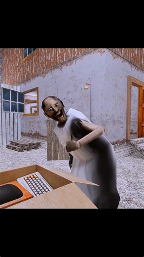 Granny Buys a Computer 🖥️😱 | Funny Granny Game Moments 😂 #shorts