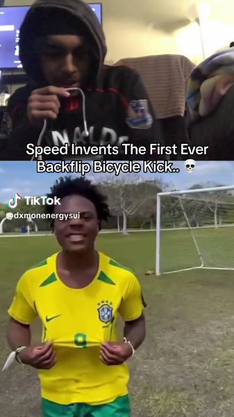 First Ever Bicycle Backflip Kick by IShowSpeed