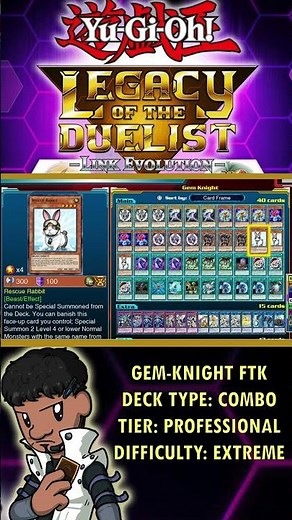 Yu-Gi-Oh! BEST! GEM-KNIGHT FTK Deck Profile - Legacy of the Duelist: Link Evolution