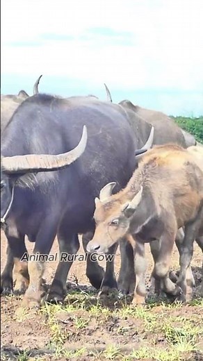 Buffalo mooing! Buffalo sound in a natural #shortvideo #animal