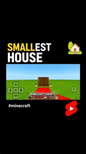 I Built the SMALLEST House in Minecraft#minecrafttinyhouse#minecraftsmallhouse#minecraftmicrobuild