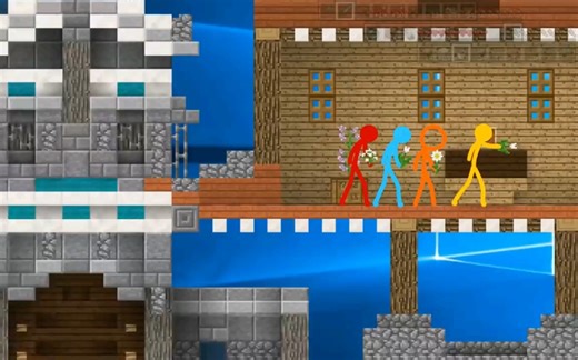 【火柴人动画】Minecraft第一季全集（1-14）