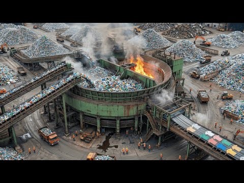 From Plastic Bottles to T-Shirts ♻️ | Inside Recycling Factory Full Process