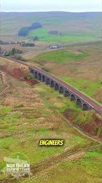 An aerial look at Dandry Mire Viaduct, near Garsdale, on the Settle to Carlisle Railway