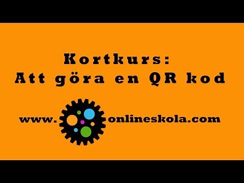 Hur gör man en QR kod?