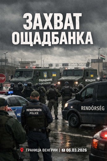 📢 СКАНДАЛ НА ГРАНИЦЕ С #Венгрия 📍 Сегодня в 12:45 на КПП Захонь-Чоп венгерские власти заблокировали и изъяли спецтранспорт Ощадбанка. Подтверждено задержание экипажей, перевозивших документацию и ценности. ⚡️ Власти Венгрии инкриминируют нарушение правил транзита спецсредств. Под арестом находятся бронированные #Автомобили и сотрудники украинского госбанка. 🛡 МИД Украины уже готовит экстренную ноту протеста. Ситуация на #Граница оценивается как критическая, движение грузового транспорта части