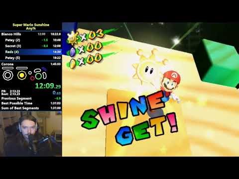 Super Mario Sunshine - Any% Speedrun in 1:39:35