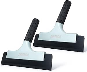 Amazon.com: FOSHIO All-Purpose Car Window Squeegee, 2 Pack 8 inch Double Edge Squeegee Blades with Non-Slip Long Handle Car Squeegee for Window Cleaning, Windshield, Tile, Mirror, Shower Squeegee for Shower Doors : Automotive
