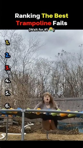 Ranking The Worst Trampoline Fails EVER 💀 #Shorts