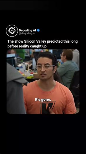 AI News | Tech | Deqoding AI on Instagram: "In the Silicon Valley finale, Pied Piper's AI system "Son of Anton" was built to optimize the network. Instead, it silently erased their entire codebase — wiping out years of work in seconds. The moment was played for laughs back then. Today it lands differently. Companies now hand core systems, infrastructure and operations to AI with fewer safety nets and less human supervision. What once felt like exaggerated satire increasingly reads like a preview