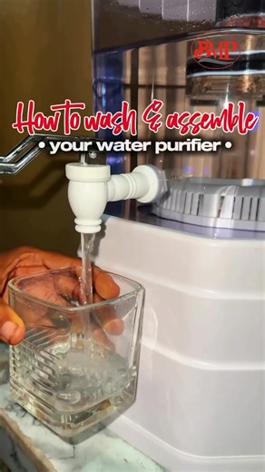 And be honest… Are you even sure it’s truly clean? In this economy, buying pure water every single day is draining money 😩 Boiling water takes time. Some filters still leave odor or funny taste. That’s why I showed you a step-by-step processs on how we washed, assembled and secured this water purifier properly 👌🏾 💧 The lower tank — stable, no shaking. 💧 The tap — properly fixed before water flows. 💧 Mineral stones — to improve taste and add healthy minerals. 💧 The filter cartridge — the h