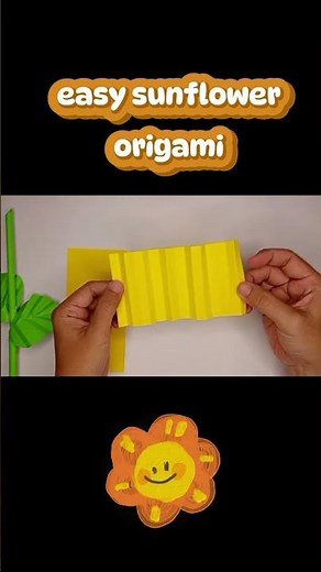 Easy Sunflower Origami