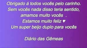 50 Mil Inscritos , não estamos acreditando. Obrigado a todos vocês pelo carinho, por fazer parte de nossas vidas.Vocês são os melhores seguidores do mundo, sem vocês nada disso teria sentido . Obrigado , obrigado, obrigado . Amamos todos vocês , um super beijo duplo - Kemily e Kevelyn