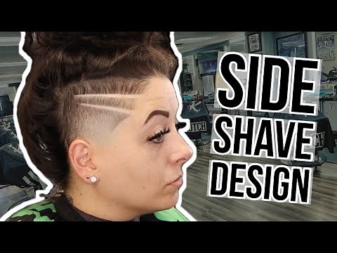 EDGY SIDE SHAVE | Women's Undercut with Design | BARBER TUTORIAL