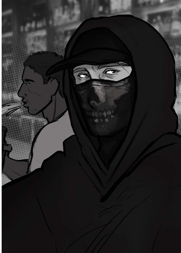 Johnny's Night Out: A Ghost Story Illustration