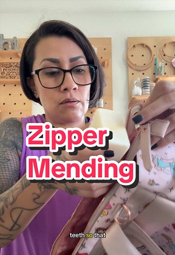 Mending Monday - episode 1: easy sticky zipper repair This week, let's tackle sticky zippers and loose zipper pulls. You can use a dry bar of soap or wax candle to lubricate the metal teeth of a stubborn zipper. (Preferably an unscented and undyed product) Sometimes a zipper is just really dry and thats why it's not budging. For a zipper where the teeth will not stay engaged (closed) and keep coming back apart after you zip, you need to squeeze the zipper pull. This allows the pull to tighten it