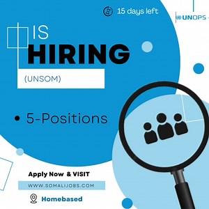#UNOPS is hiring 5 Positions 1. Partnerships Development Specialist (Climate Change and Environment) - retainer position APPLY NOW------>>>>> https://somalijobs.com/jobs/homebased/6345593170420185/partnerships-development-specialist-(climate-change-and-environment)---retainer-position 2. Partnerships Development Specialist (Renewable Energy) - retainer position APPLY NOW------>>>>> https://somalijobs.com/jobs/homebased/8211515014100530/partnerships-development-specialist-(renewable-energy)---ret