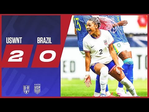 USA beat Brazil at SoFi | USWNT 2-0 Brazil | Official Game Highlights