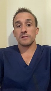 Reid Health ED physician, Dr. Allen Myers, emphasizes the importance of the vaccine to slow the spread of COVID-19 as healthcare workers tend tirelessly to all patients. | Reid Health