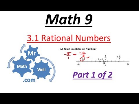 Math 9 - 3.1 Rational Numbers (1 of 2)