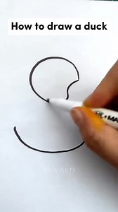 How to turn letter S into a cute duck #artwork #drawingideas #fbreelsvideo #fbreels | Monica Aguilar