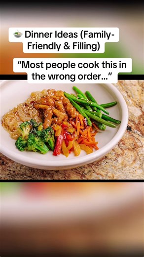 Cooking protein and fibre first helps slow sugar spikes and keeps you fuller longer. Try this method at dinner tonight. #bloodsugarsupport #diabetesawareness #healthyrecipes #balancedplate #foodtok . Meal ideas \t•\tChicken vegetable stir fry (serve with small rice portion) \t•\tBaked cod asparagus sweet potato \t•\tTurkey meatballs with courgette noodles \t•\tBeef & vegetable skillet Why these work \t•\tFamiliar foods = better engagement \t•\tEasy swaps instead of restriction