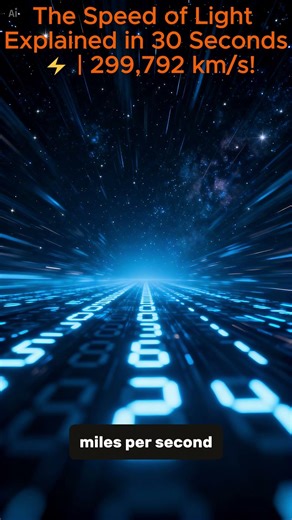 The Speed of Light Explained in 30 Seconds #astronomy