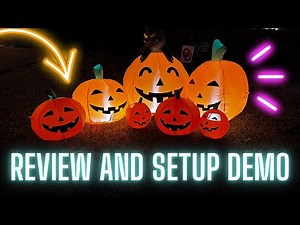 Joiedomi 7 FT Pumpkin Inflatable: Enchanting Halloween Magic for Outdoor Decor - FULL SETUP DEMO