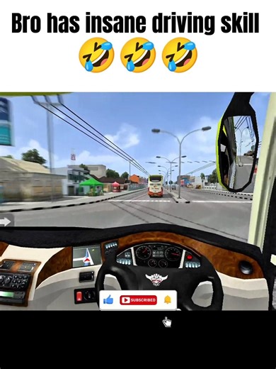 Bro has insane driving skill- BUSSID FAILS #bussimulatorindonesia #memes #core #bussid