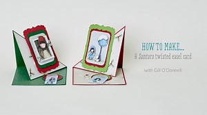 1.3K views · 25 reactions | Fold your way to a card with a difference. This twisted easel card shows off the best of the festive, Santoro Gorjuss In The Garden range from many angles. | docrafts | Facebook