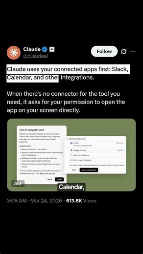 Claude AI Can Now Control Your Entire Computer While You Sleep. #ai #coding #claudeai