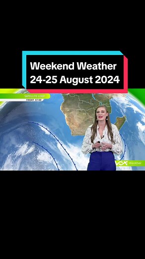 24-25 August 2024 | Vox Weather WEEKEND Forecast 🌧️The next cold front arrives on Saturday in the south-west, with cold, wet and windy weather, ☀️but sunny skies and warmer weather returning to the east! ⚠️IMPACT-BASED WARNINGS issued by SA Weather Service for Saturday⚠️ 🟡Yellow Level 1: Damaging wind over the eastern parts of Northern Cape, and the western part of the Free State and in places over the Eastern Cape, resulting in difficult driving conditions, blowing around of lose debris, and 
