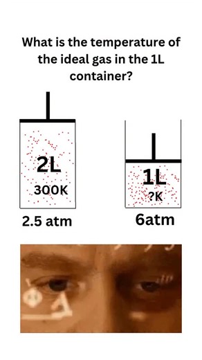 OJ Engineering on Instagram: "Can you solve this? assume equal number of moles of gas. assume perfect ideal."