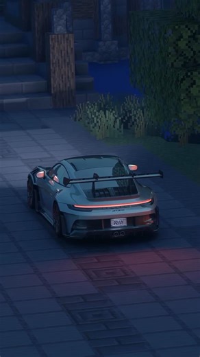 MINECRAFT X PORSCHE 911 GTRS #minecraft #viral #porsche
