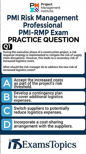 PMI Risk Management Professional (PMI-RMP) Exam Questions