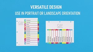 Avery A-Z Dividers for 3 Ring Binders, 26 Tabs per Set, Customizable Table of Contents, Multicolor Arched Tabs, Great for Organizing Reports, Projects, and More (12 Sets of 11844)