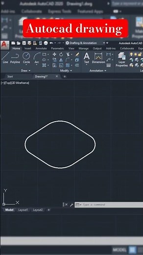 AutoCAD 2D Mechanical Drawing for Beginners | Simple Practice Exercise