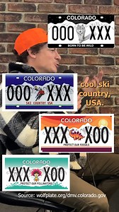 🚗 What's your favorite Colorado license plate design and why? And what's your LEAST favorite? #colorado #coloradosprings #denver #travel #roadtrips | OutThere Colorado