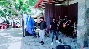 Live Band Performance in Outdoor Setting