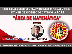 ÁREA DE MATEMÁTICA - EXAMEN DE ASCENSO 2021