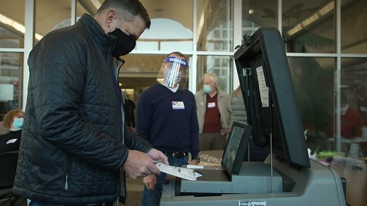 Voters wearing masks and clutching coffee cups and phones lined up six feet apart outside polling stations in Florida, Georgia, Pennsylvania, Wisconsin and around the country, where our reporters and photographers are providing updates on #election2020: https://nyti.ms/382Fb1E | The New York Times