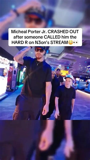 NBA Star Micheal Porter Jr. CRASHED OUT after someone CALLED him the HARD R on N3on's STREAM 😳👀