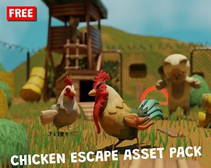 CHICKEN ESCAPE ASSET PACK by styloo