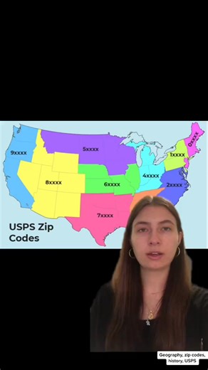 171_Why do we have zip codes #history #historytok #mindofmarisa #edutok #zipcode #areacodes #usps #mail #learnont | Fact Place