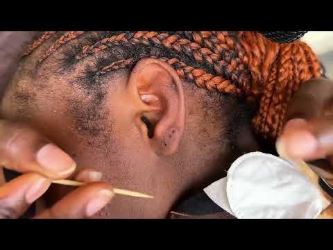 ASMR DEEP EAR CLEANING AND PICKING FOR RELAXING SLEEP, SOFT WHISPERS