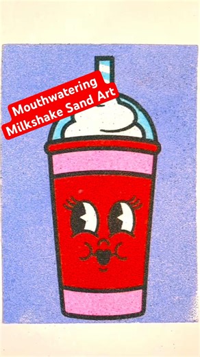 Watch This Colourful milkshakes Come to Life 🥤✨| Relaxing Satisfying AMSR Sounds Sand Art#sandart
