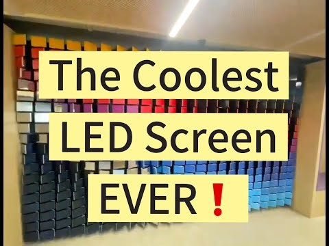 The COOLEST LED Screen I have ever seen-Dynamic Matrix Wall Screen机械反转矩阵