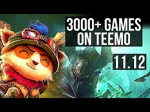 TEEMO vs MORDEKAISER (TOP) | 6/0/7, 3.0M mastery, 3000+ games, Dominating | EUW Master | v11.12