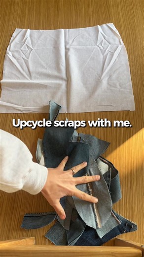 Upcycling Jeans Scraps: DIY Skirt Tutorial